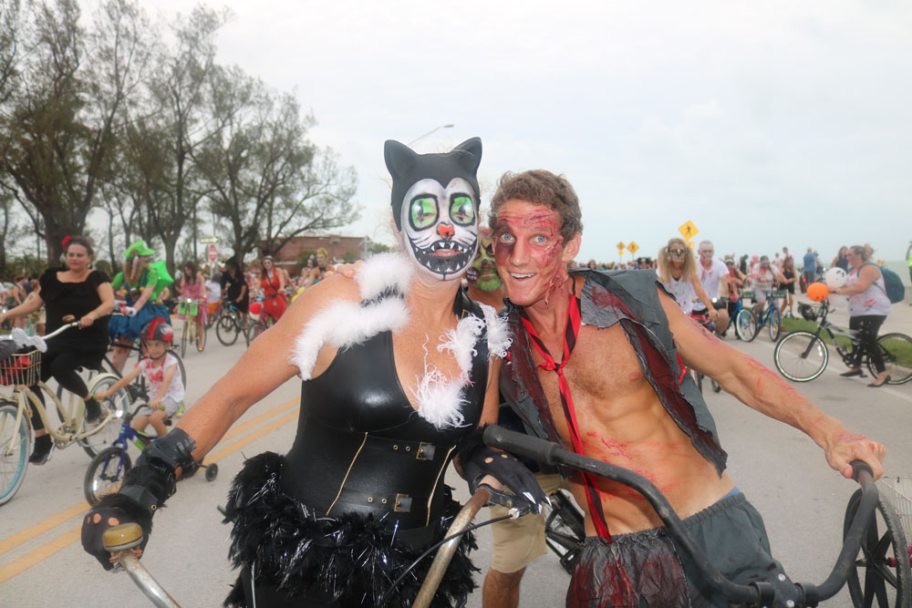 Zombie Bike Ride 2017 photo - Duval Street, Key West